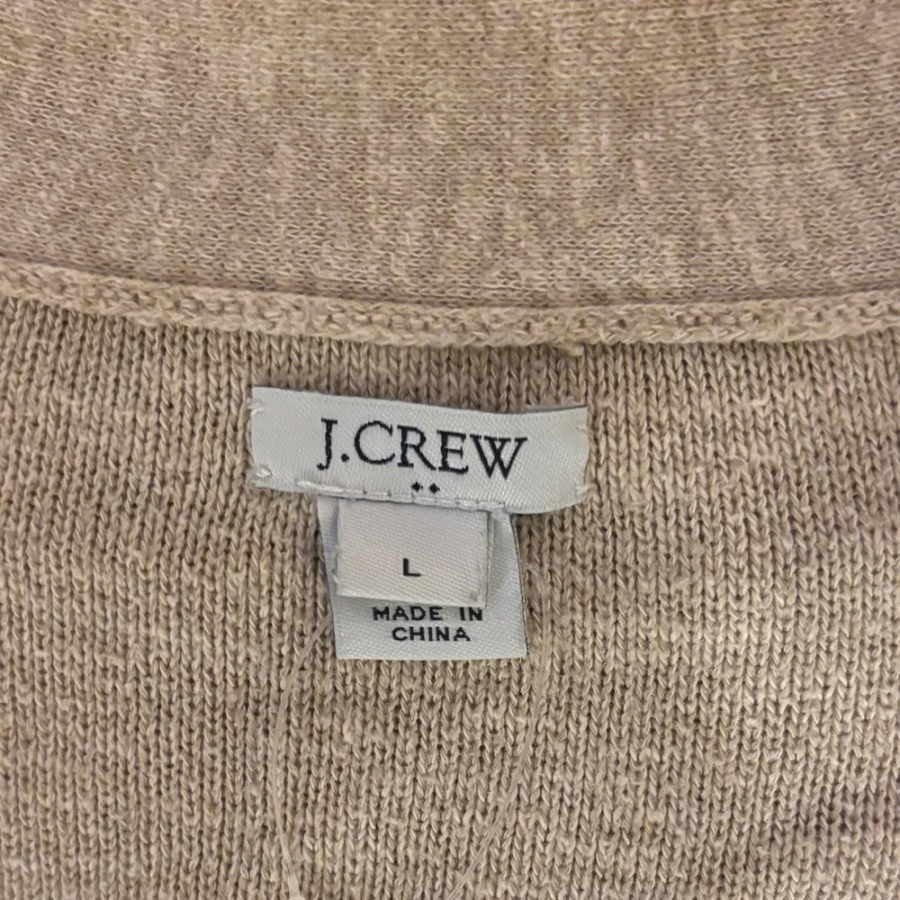J. Crew Light Tan Flared Sleeve Long Cardigan